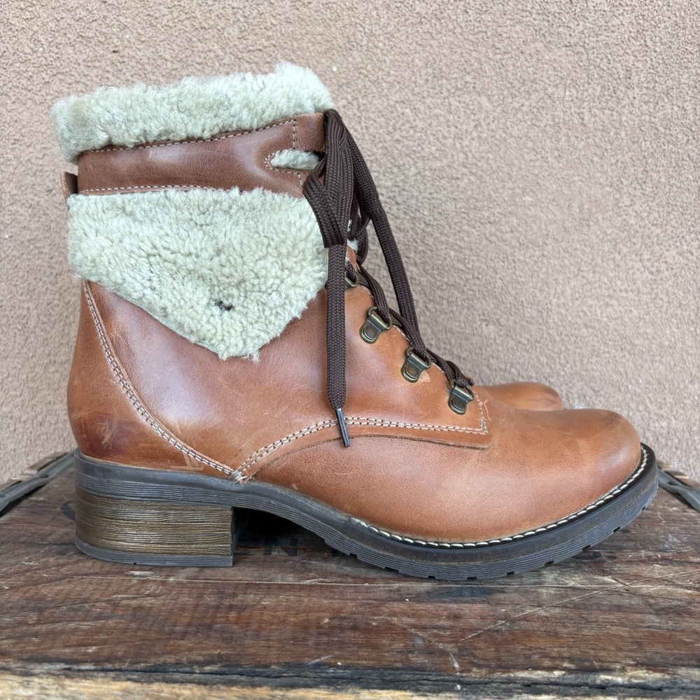 Dromedaris Kara Leather Shearling Boot